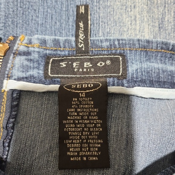 Sebo Paris Denim Skirt Y2K size 14 - Picture 3 of 4